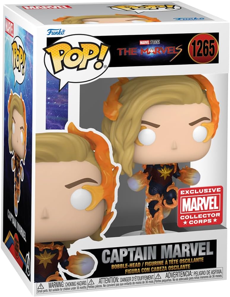 Funko Pop! The Marvels – Captain Marvel (Marvel Collector Corps) (1265)