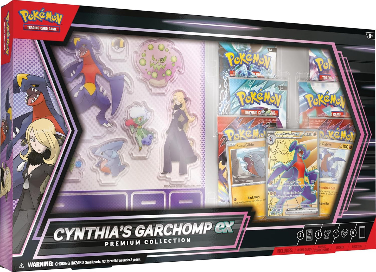 TCG Pokémon - Destined Rivals - Cynthia's Garchomp Ex Premium Collection Box (INGLÉS)