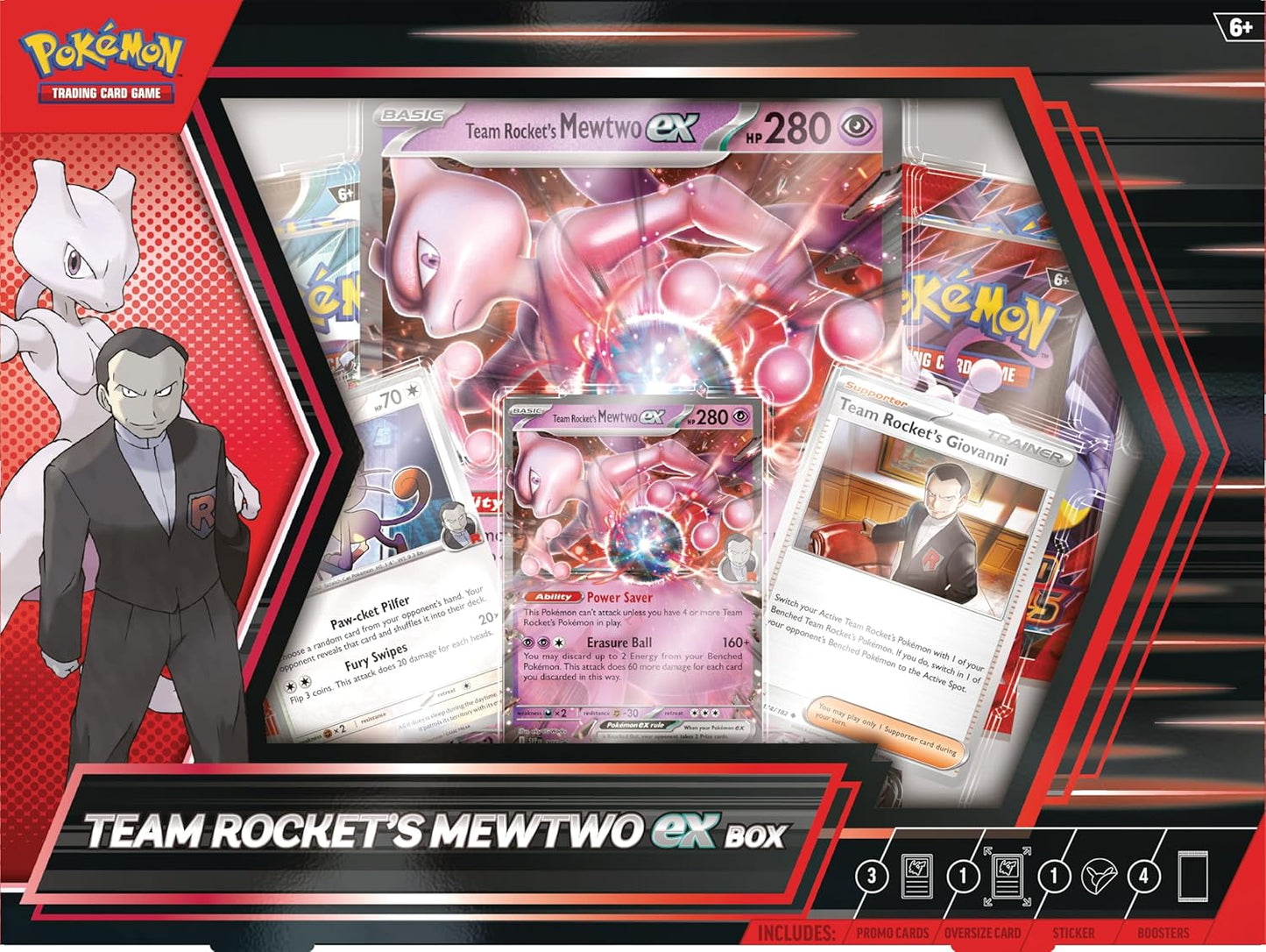 TCG Pokémon - Destined Rivals - Team Rocket Mewtwo Ex Box (INGLÉS)