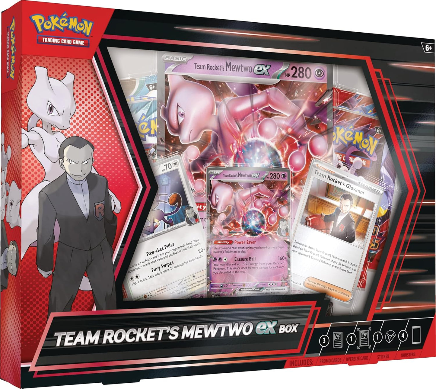 TCG Pokémon - Destined Rivals - Team Rocket Mewtwo Ex Box (INGLÉS)