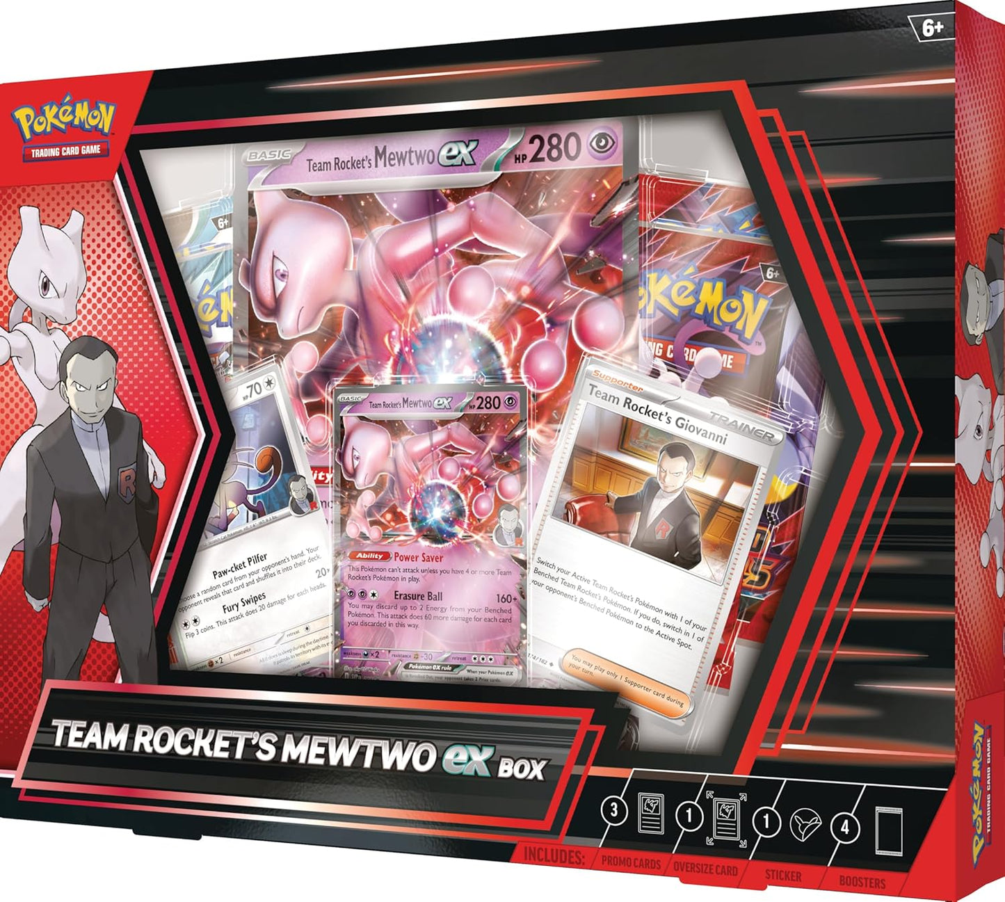 TCG Pokémon - Destined Rivals - Team Rocket Mewtwo Ex Box (INGLÉS)
